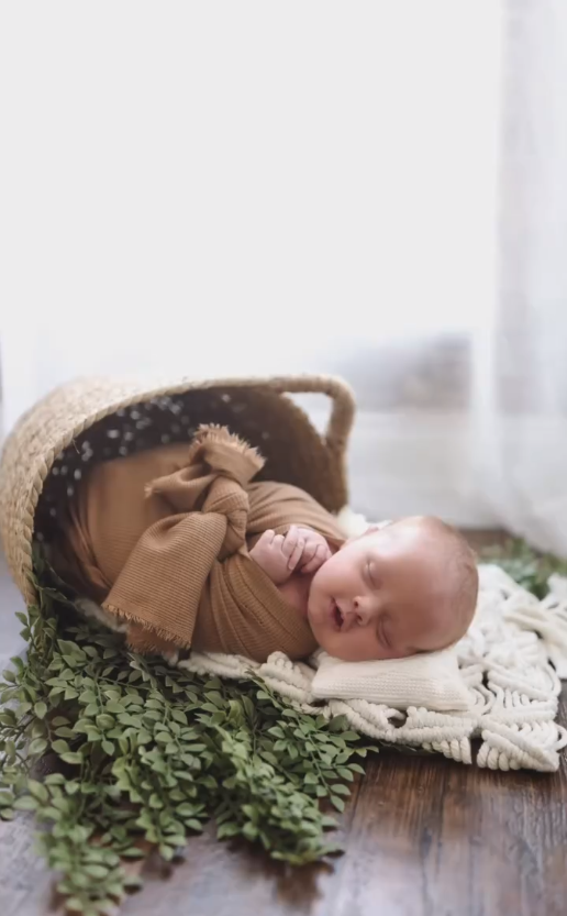 DBackdrop Handmade woven basket newborn child photography props SYPJ8
