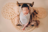 DBackdrop Newborn Vintage Cute Wooden Bed Photography Props SYPJ7