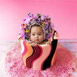 Newborn baby photography props colorful flower combination headpiece TS1