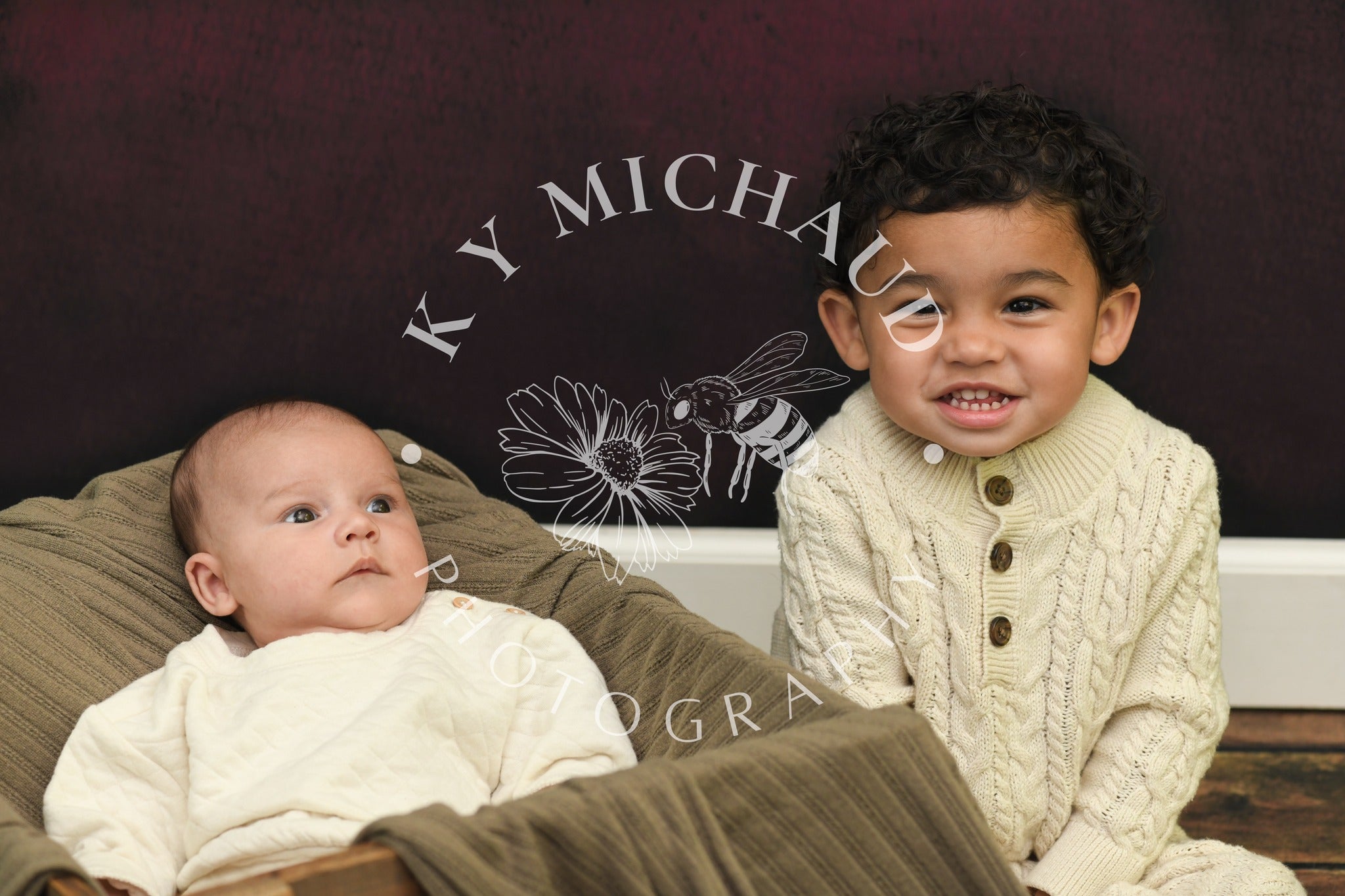 Abstract Brown Red Backdrop for Studio Photography UK M10-34