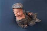 Newborn baby cotton thread woven one-piece suits (with matching headdresses) CL6