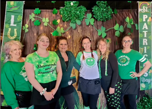 St. Patrick's Day Clover Treasure Luck Photography Backdrop UK LV-1329