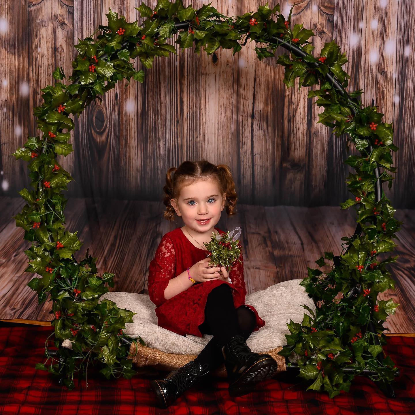 Beautiful Snowflake Wooden Photography backdrop UK WY00024