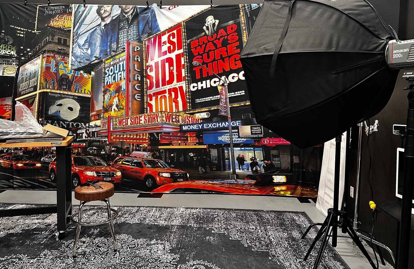 Broadway Night New York City Times Square Photo Backdrop UK G-595