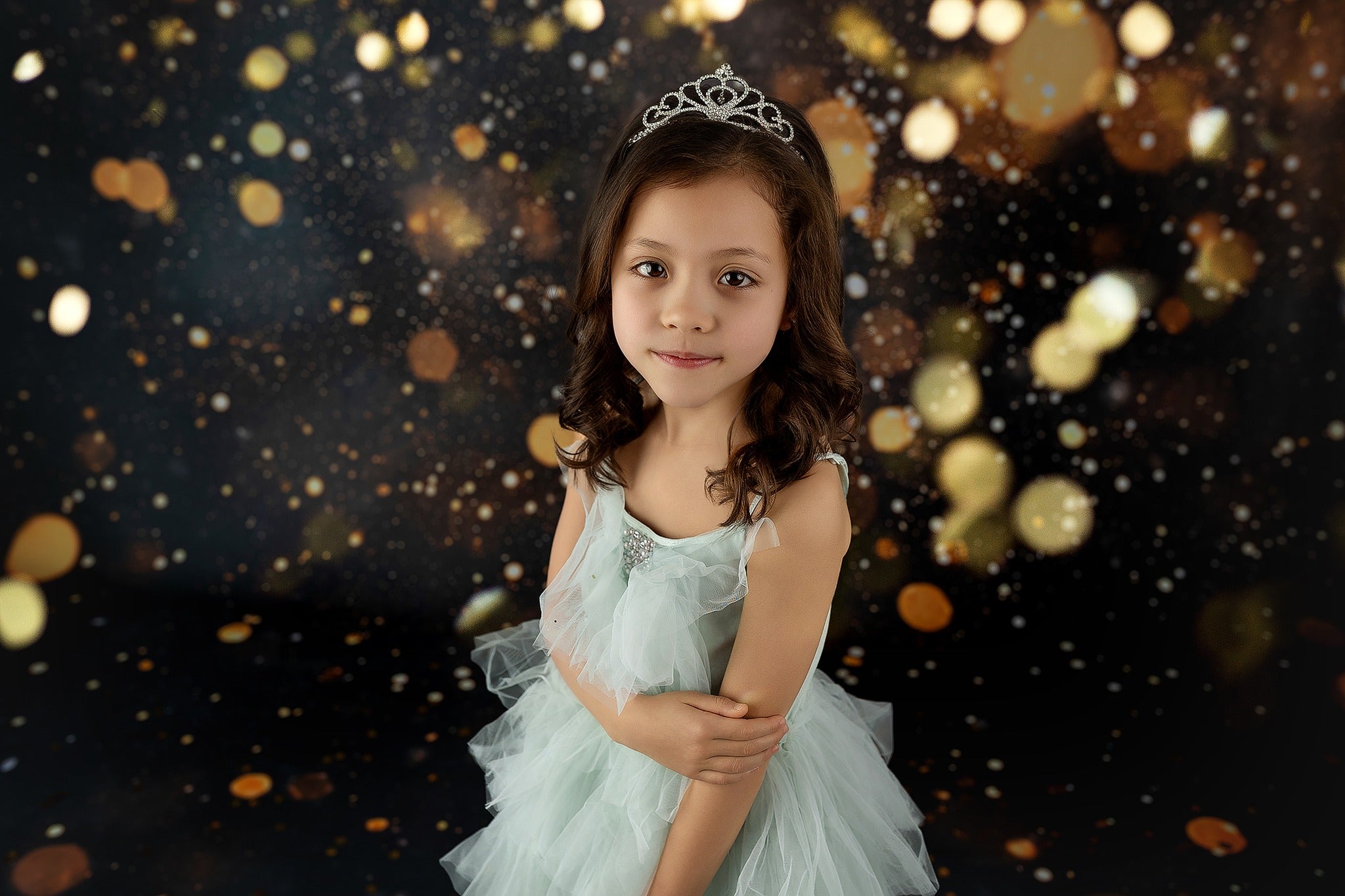 Glitter Bokeh Backdrop Golden Sparkling Glitter Lights Bokeh Backdrop UK MRR9-54