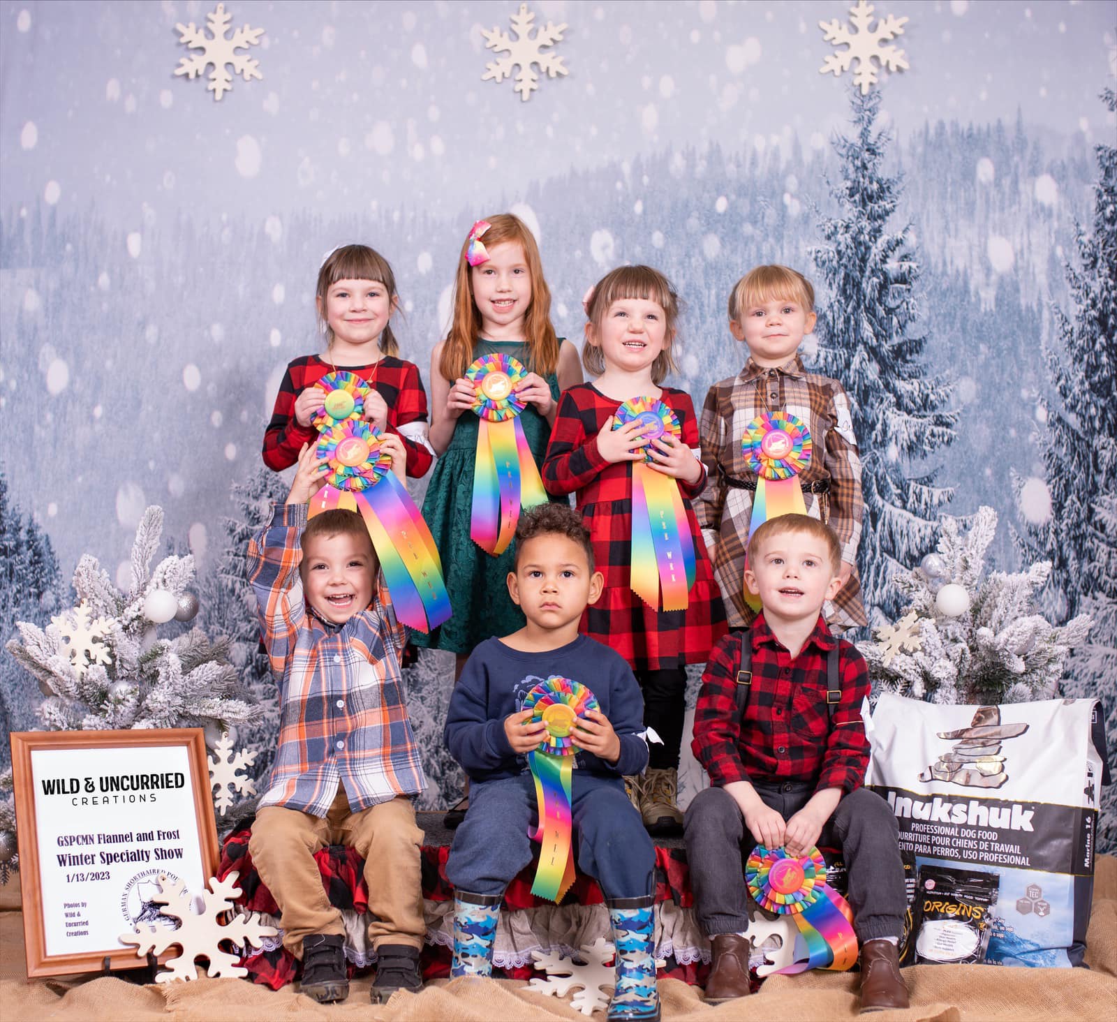 Gray Snow Scene backdrop UK for Christmas GX-1074