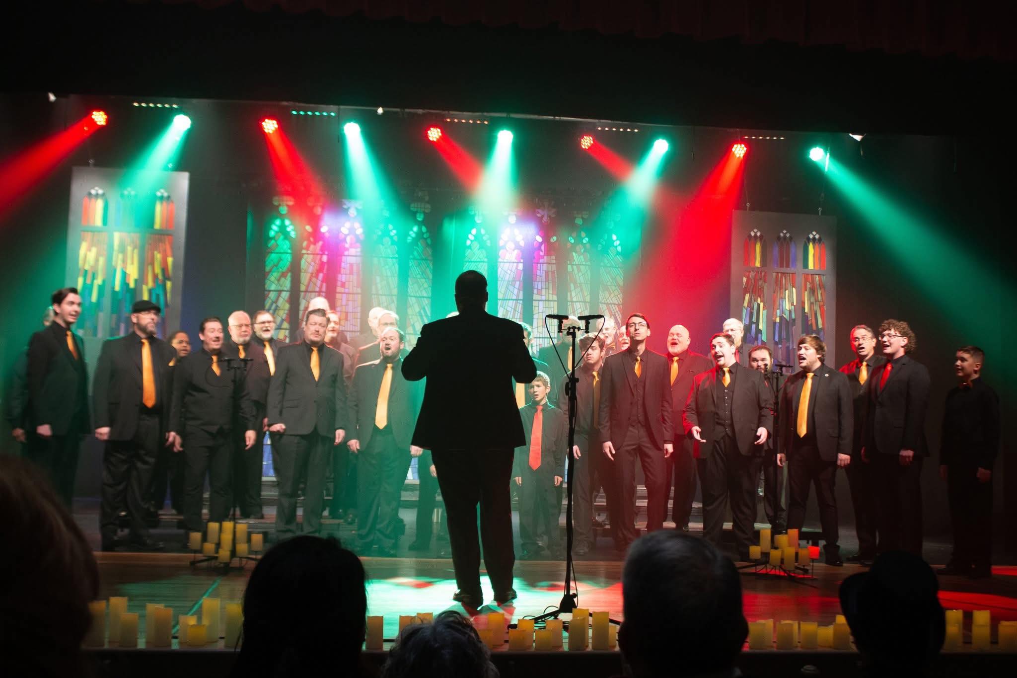 Ancient Church Stained Glass Window Backdrop SH-999