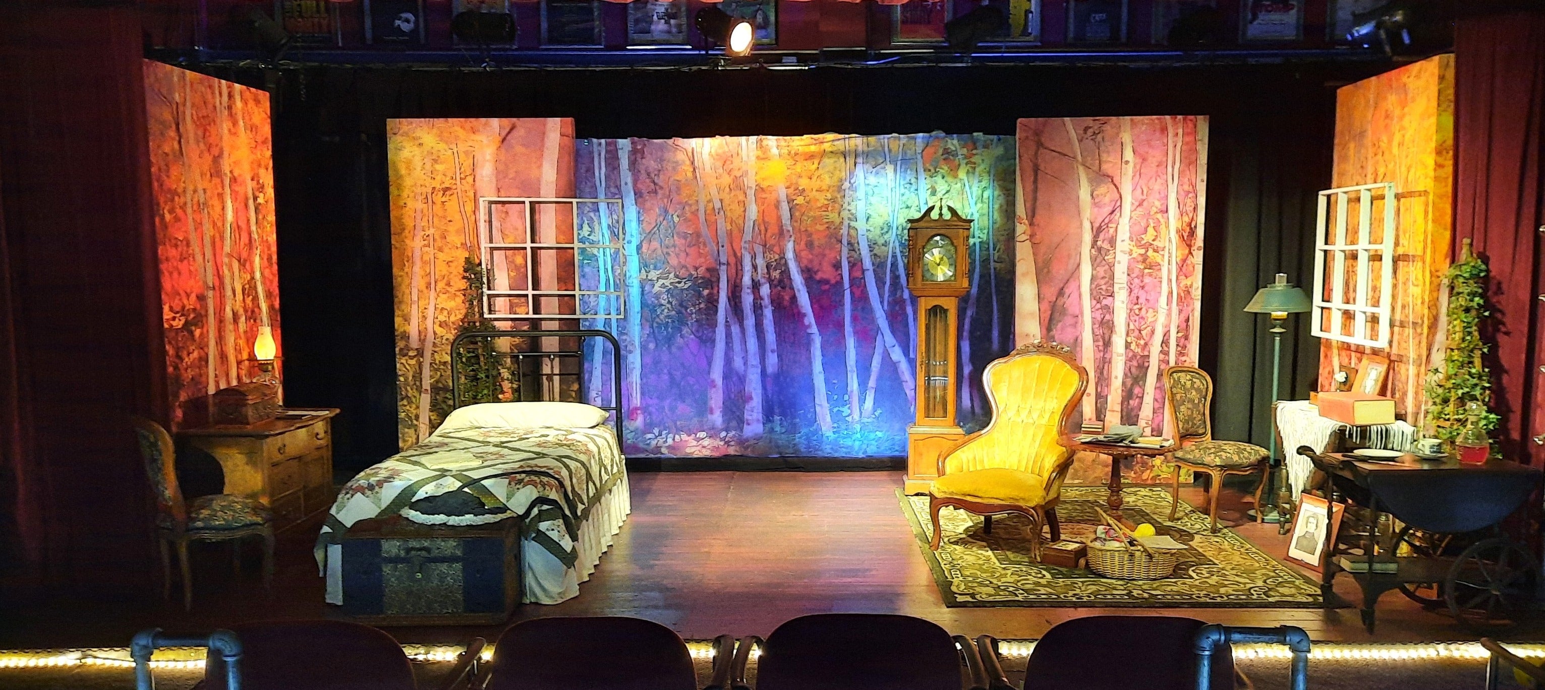 Colorful Autumn Birch Forest Backdrop UK BRP7-197