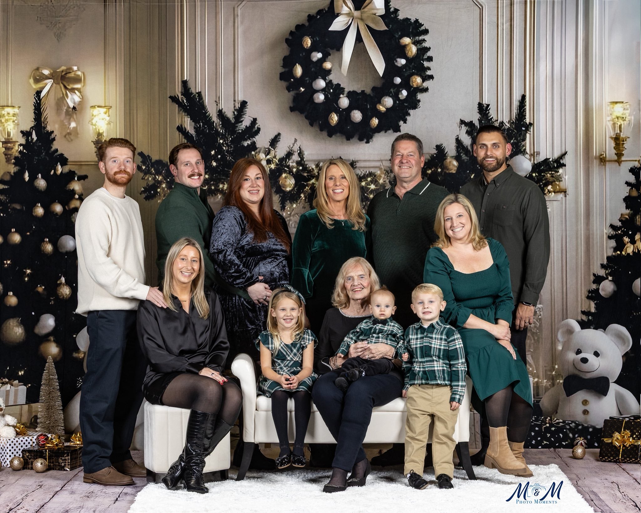 Christmas Backdrop Ideas Cozy Bear Christmas Charm Kids Backdrop UK CSH5-319