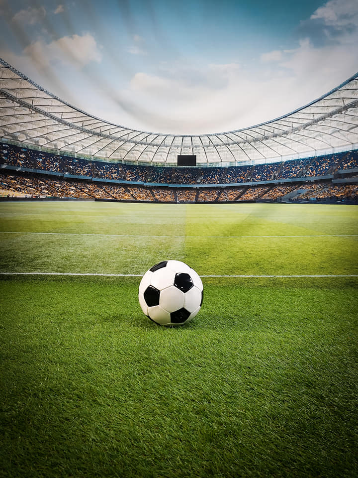 Football Field Green Grass Sports Photography Backdrop UK M062