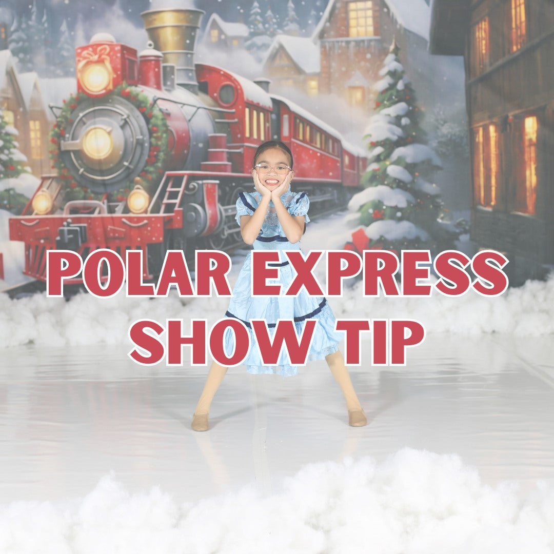 Christmas Train Houses Snow Night Backdrop UK RR7-876