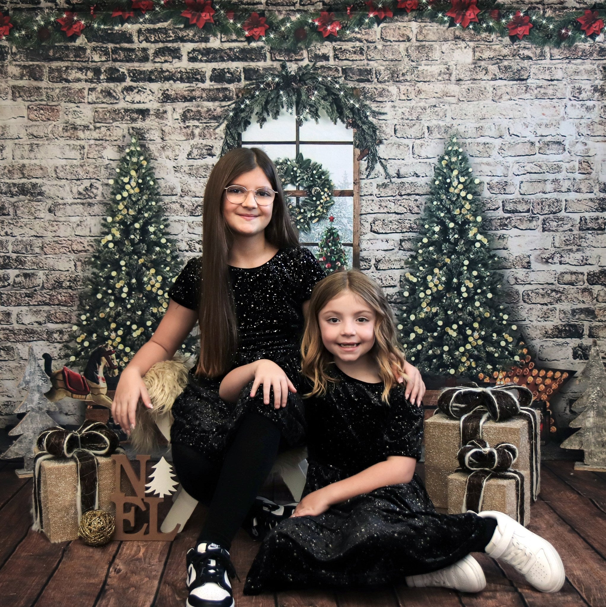 Christmas Tree Wall Christmas Background for Decoration G-1459