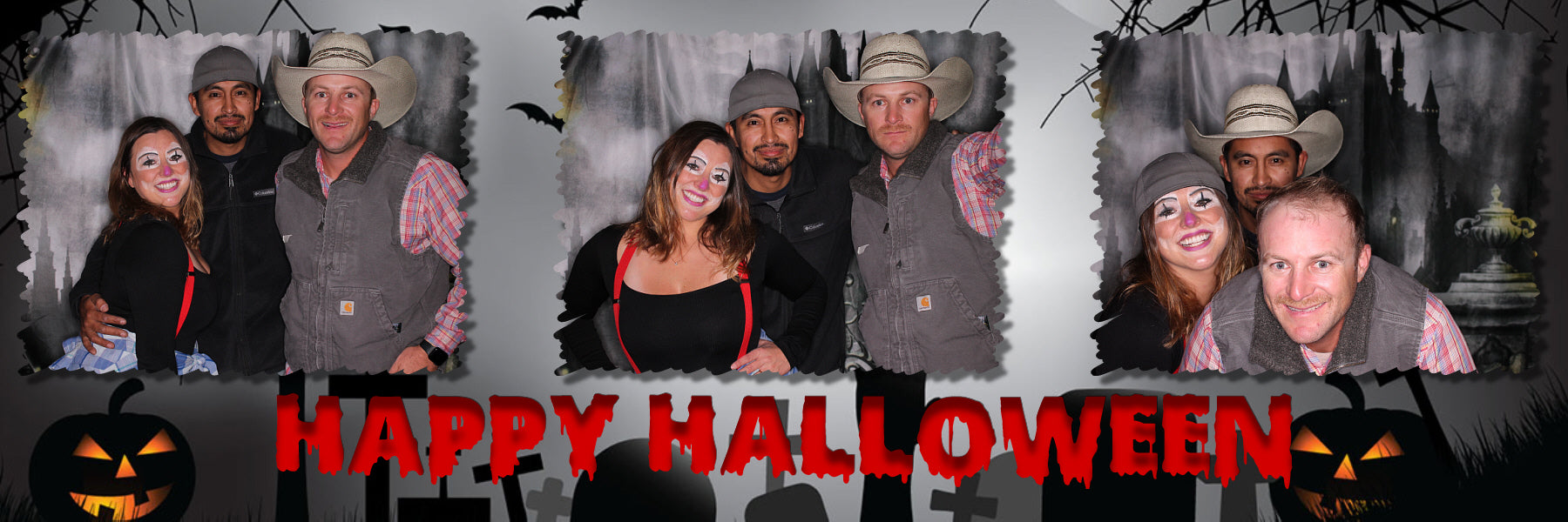 Halloween Night Gate Castle Photography Backdrop UK D909