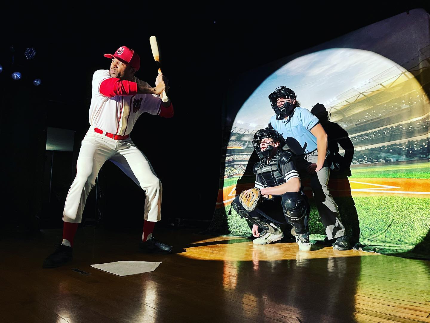Baseball Field Green Photo Booth Backdrop UK G-311