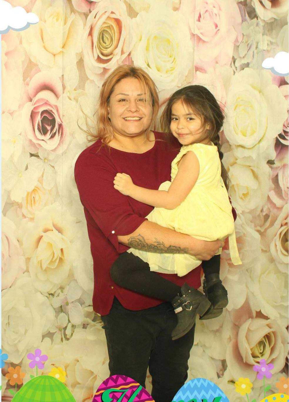 Beautiful Rose Flower backdrop UK for Valentine's Day Birthday Photography D332