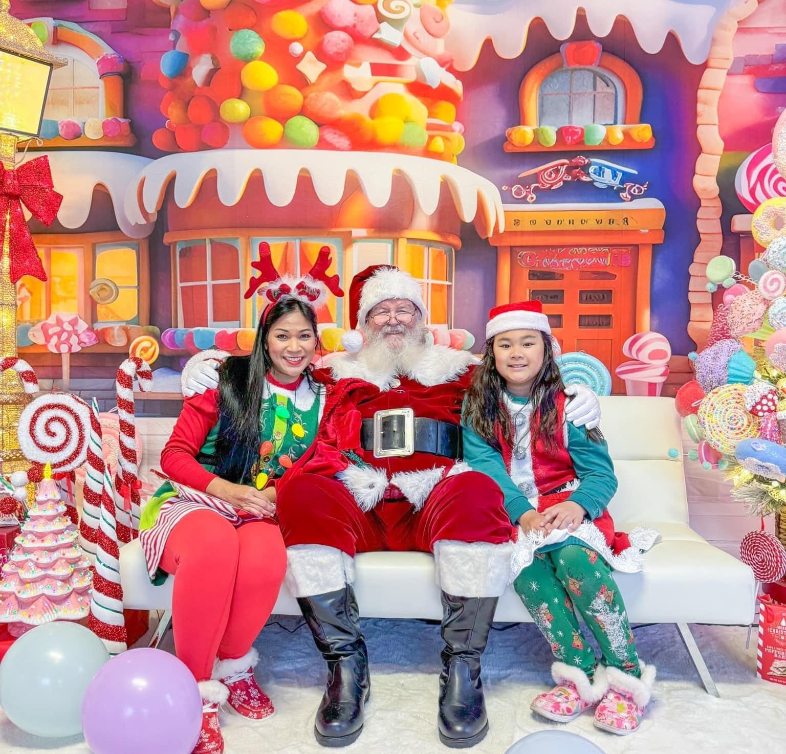 Cartoon Candy House Gingerbread Christmas Backdrop UK M9-38