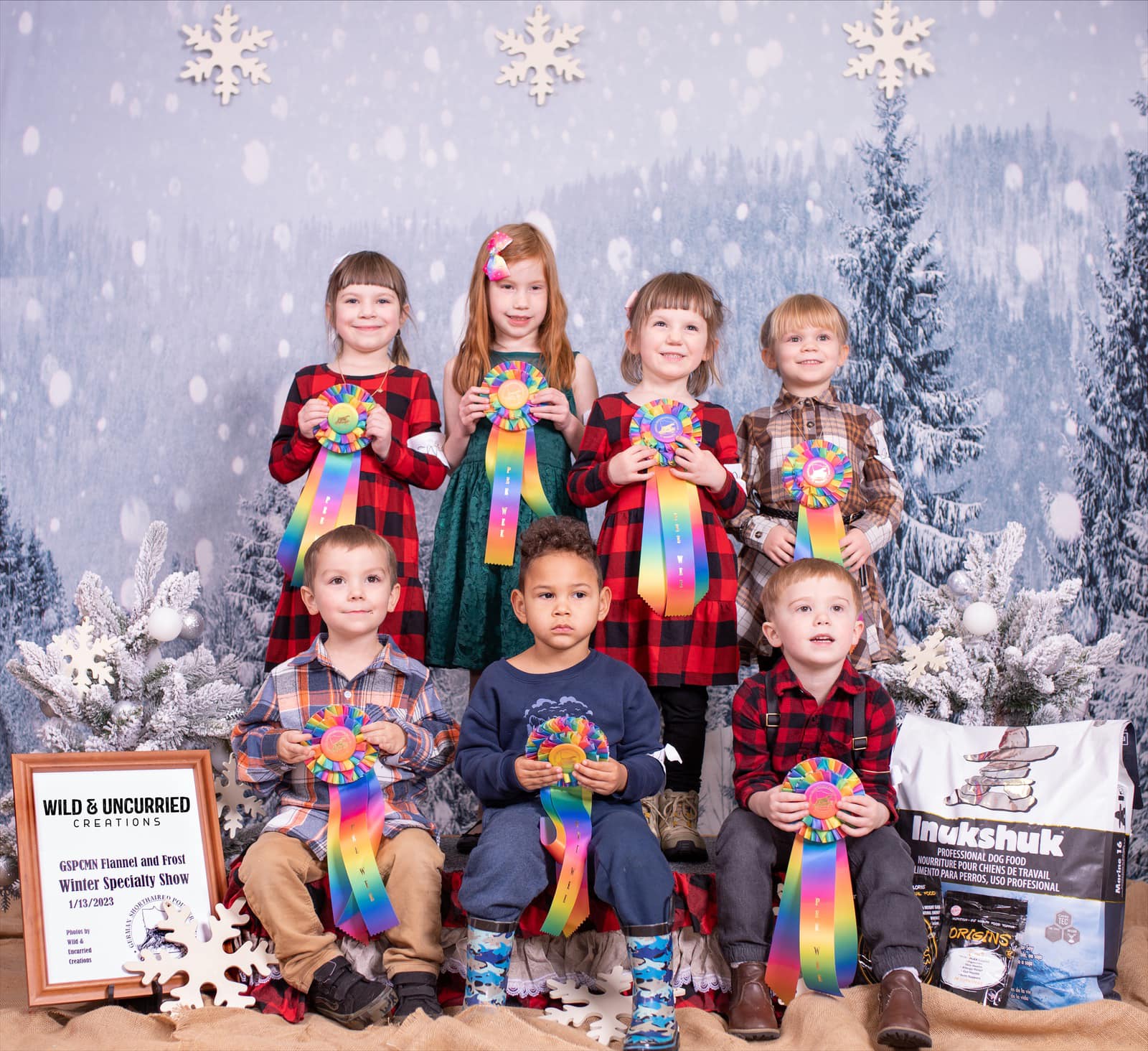Gray Snow Scene backdrop UK for Christmas GX-1074