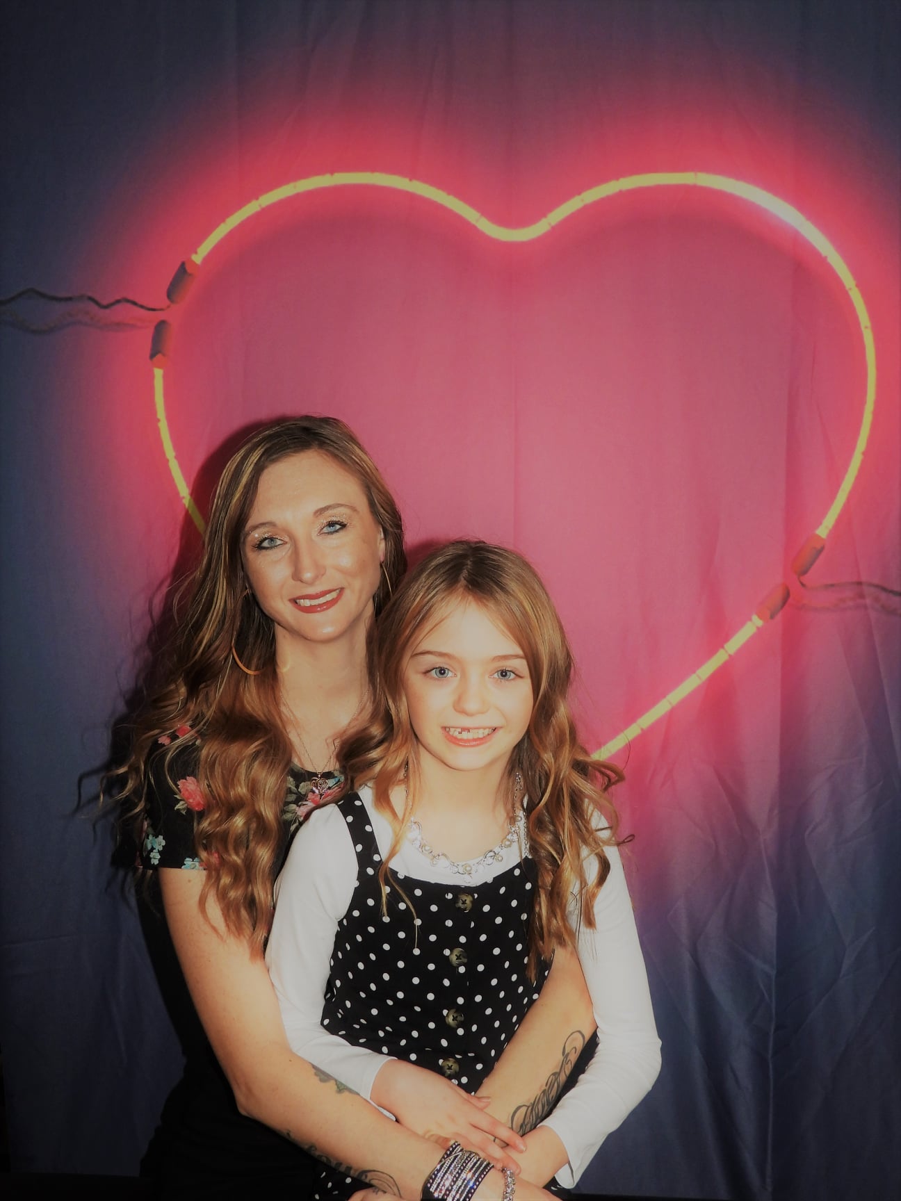 Neon Light of Love Background Valentine's Day Backdrop UK DBD-19268