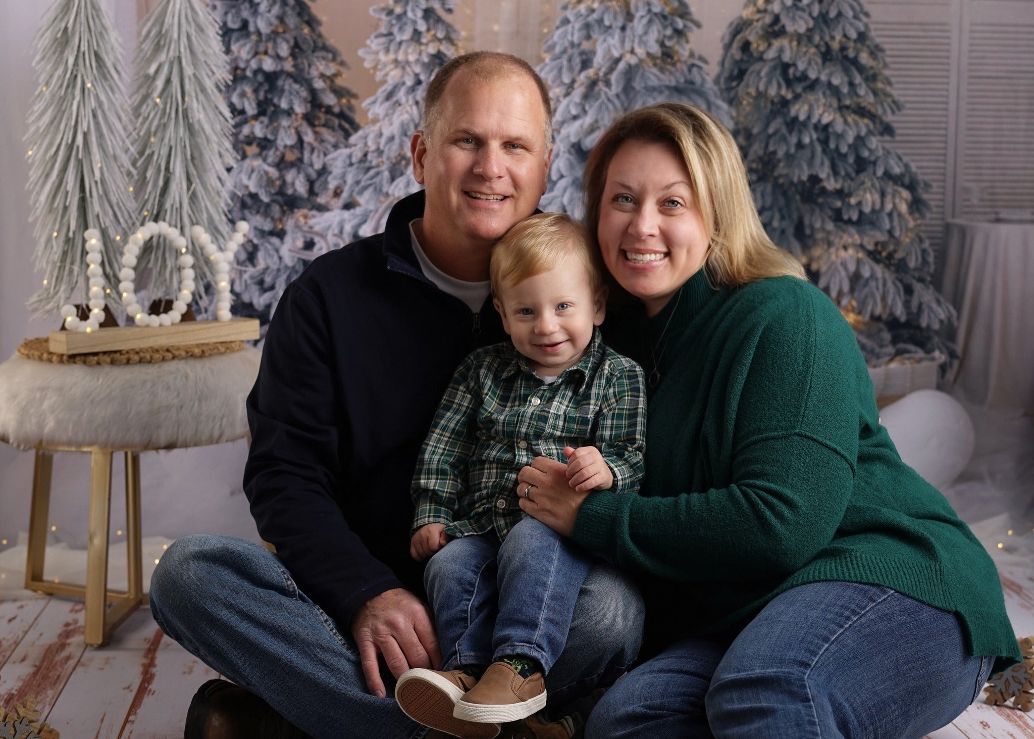 Christmas Tree Elk Decoration Photography Backdrop UK M10-06