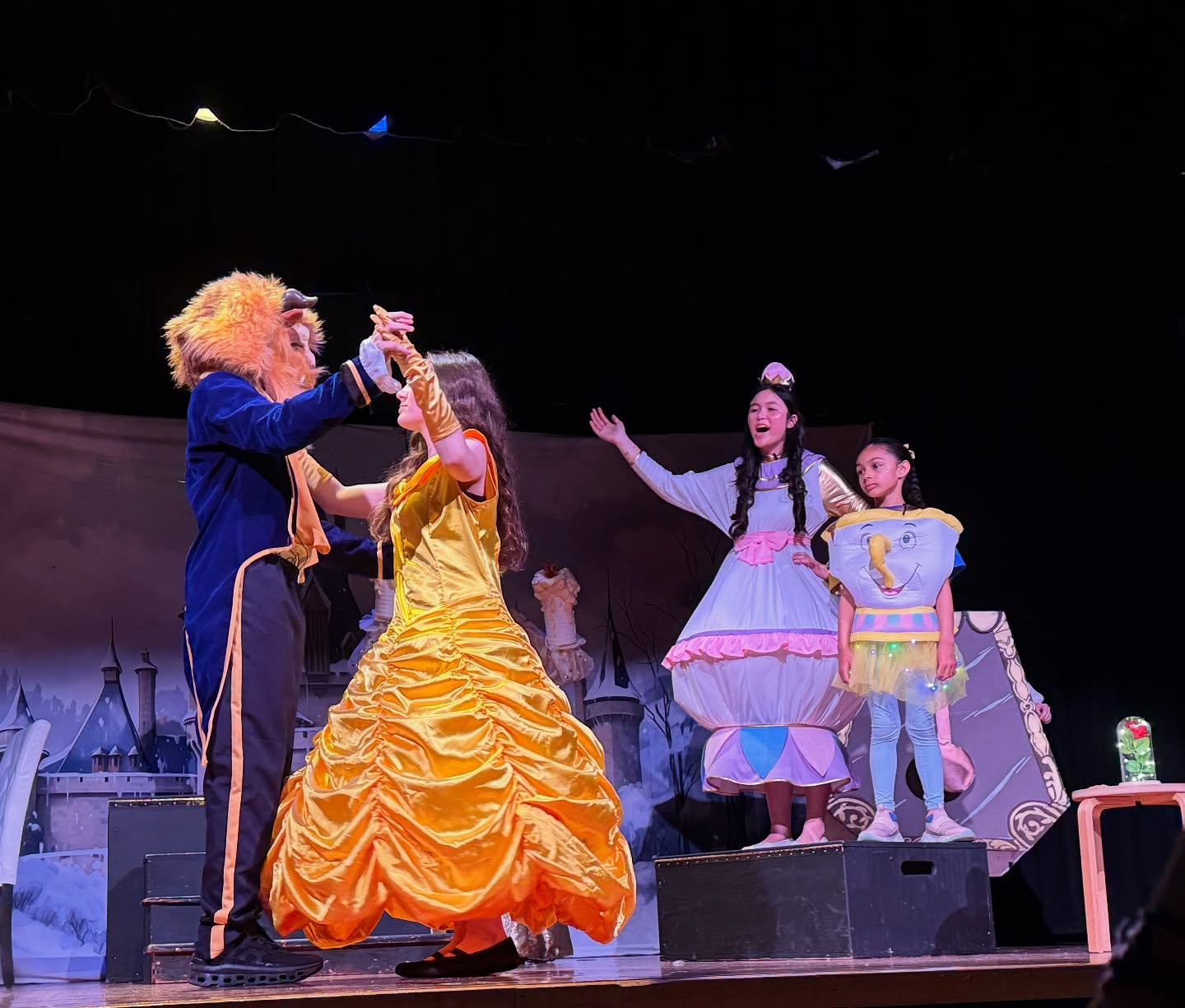 Winter Enchanted Castle Amidst Snowy Forest Backdrop UK BRP10-34