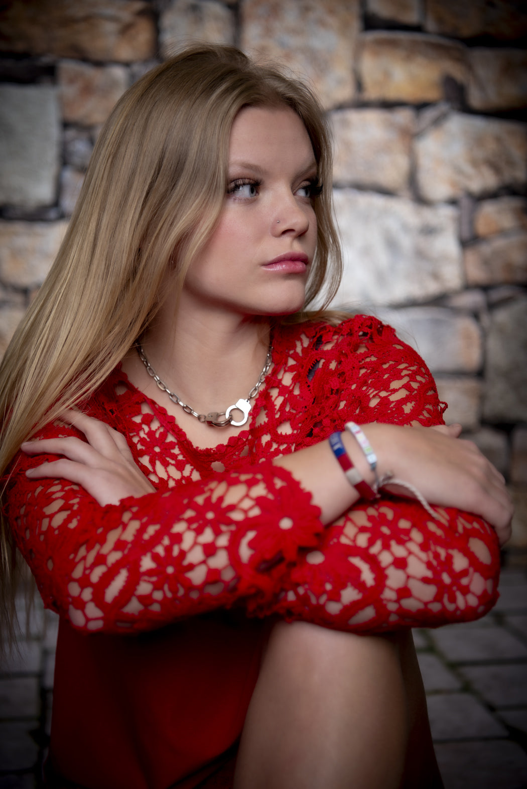 Stone Wall Photography Backdrop UK for Photo Studio F-1586