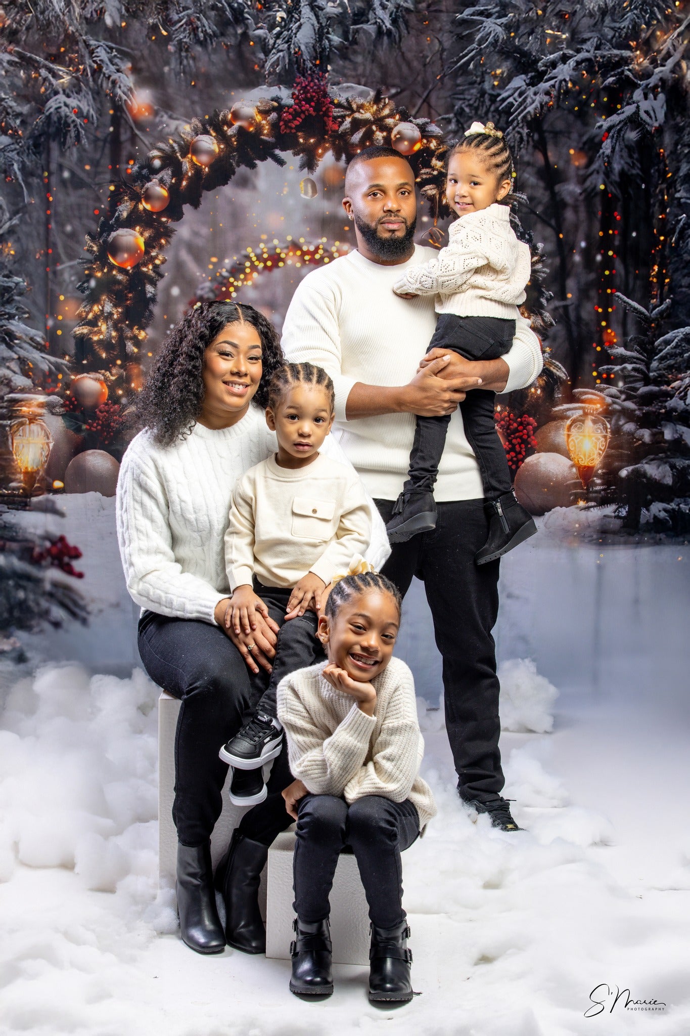 Christmas Sparkling Forest Archway Backdrop UK RR7-710