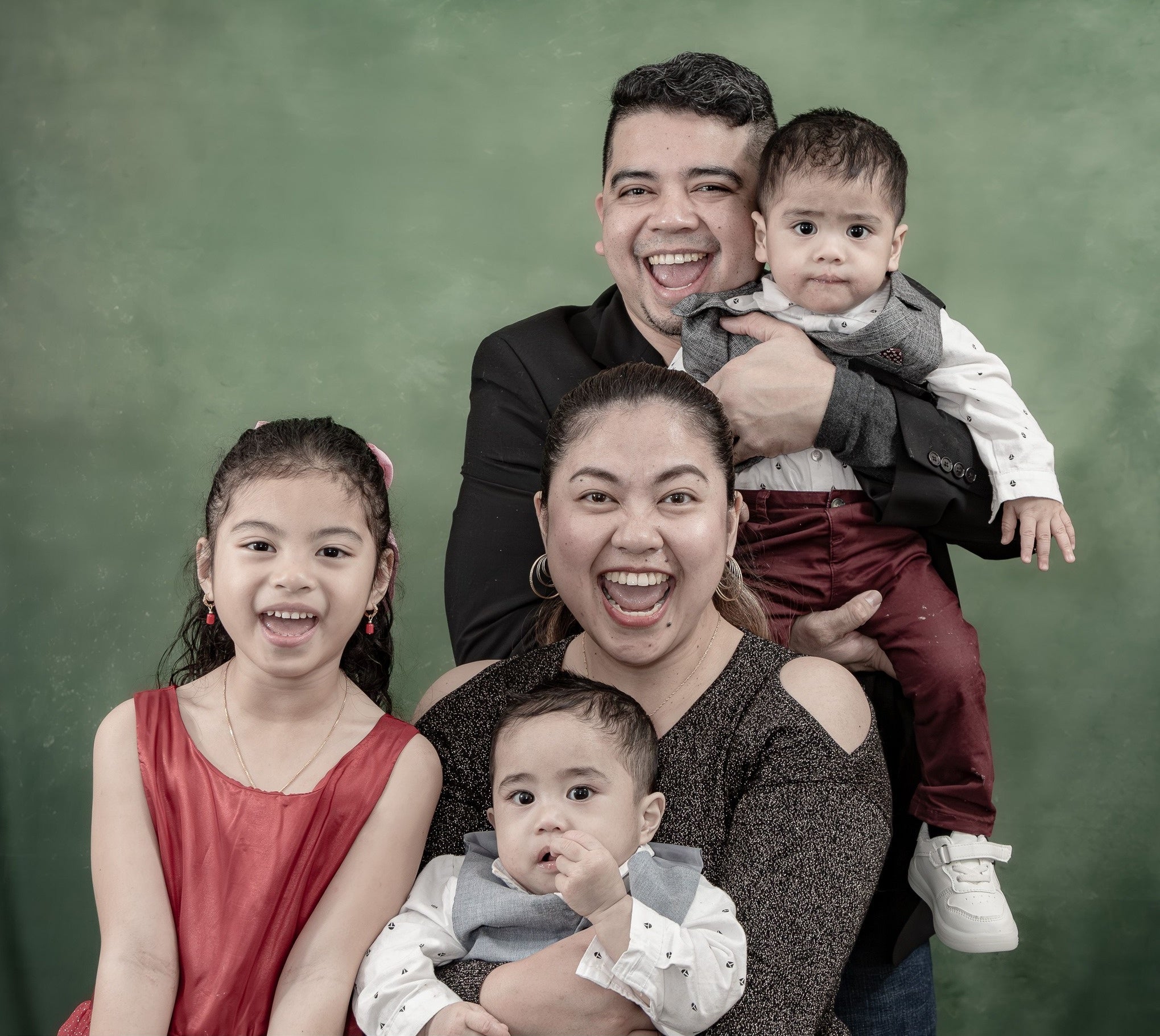 Abstract Senior Green Photography backdrop UK  LV-033