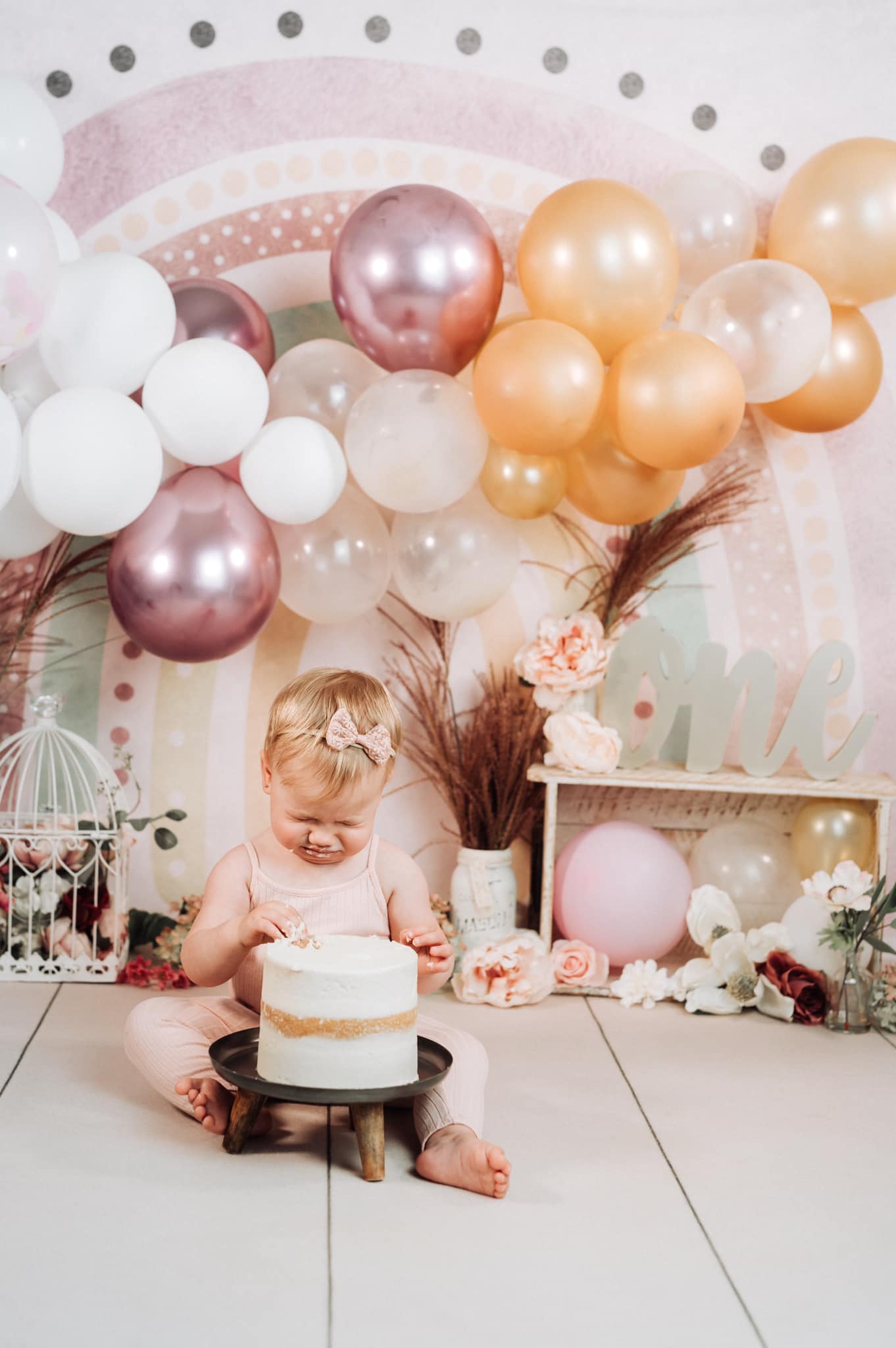 Boho Rainbow Children Baby Photo Shoot Backdrop D769