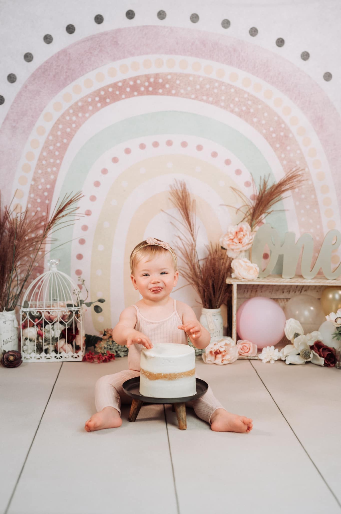 Boho Rainbow Children Baby Photo Shoot Backdrop D769