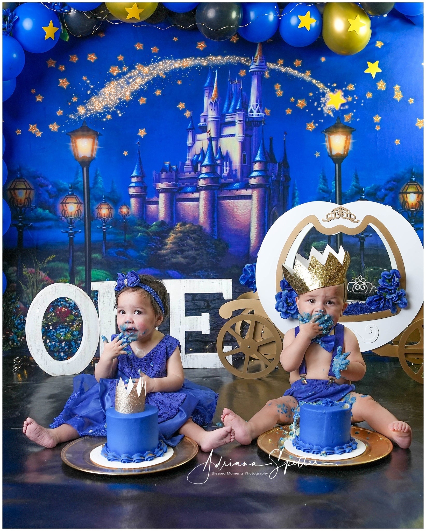 Castle Backdrop Magical Castle Stars Newborn Photography Backdrop UK MRR10-27
