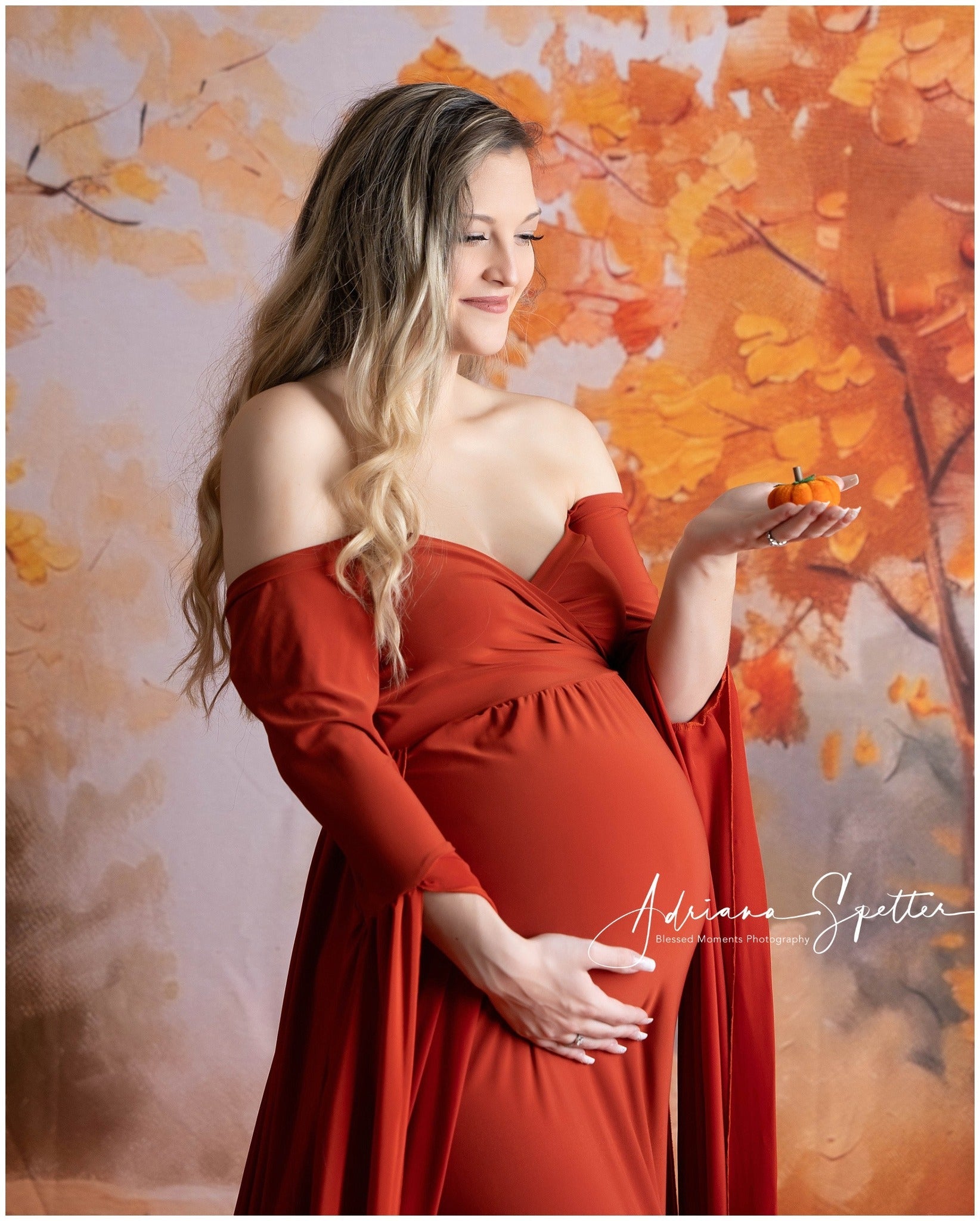 Fall Backdrop Golden Autumn Leaves Autumn Photo Backdrop UK MRR10-55