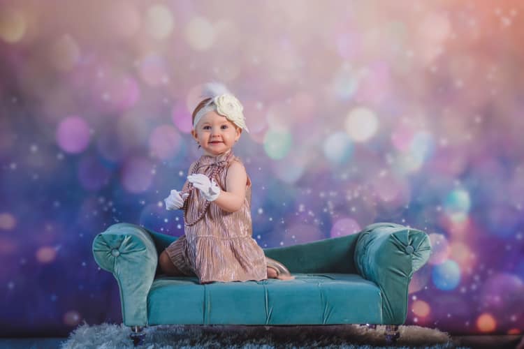 Bokeh Backdrop Soft Gold Sparkles Bokeh Photo Backdrop UK MRR10-31