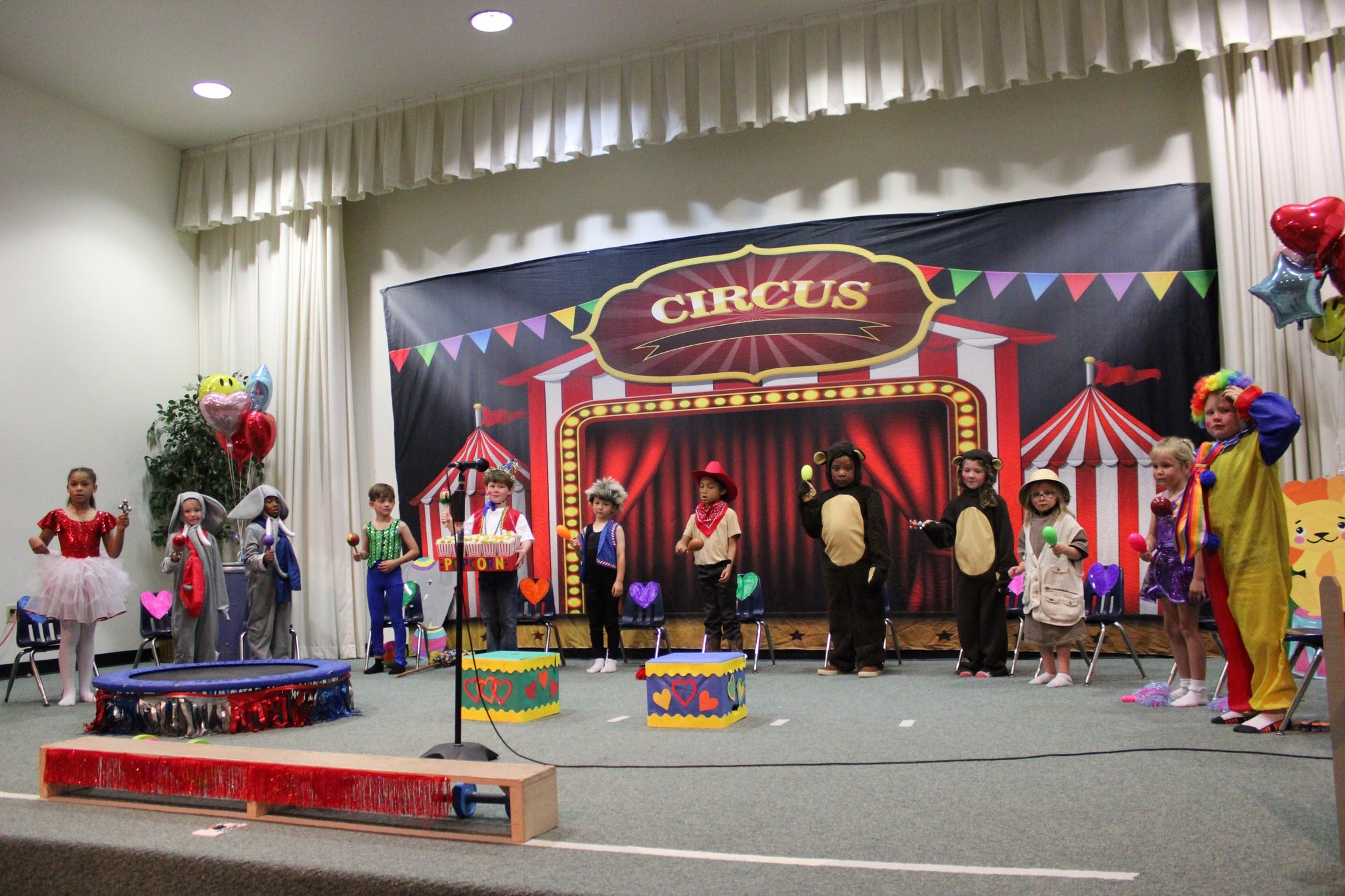 Circus Red Tent Carnival Photography Backdrop SH-1011