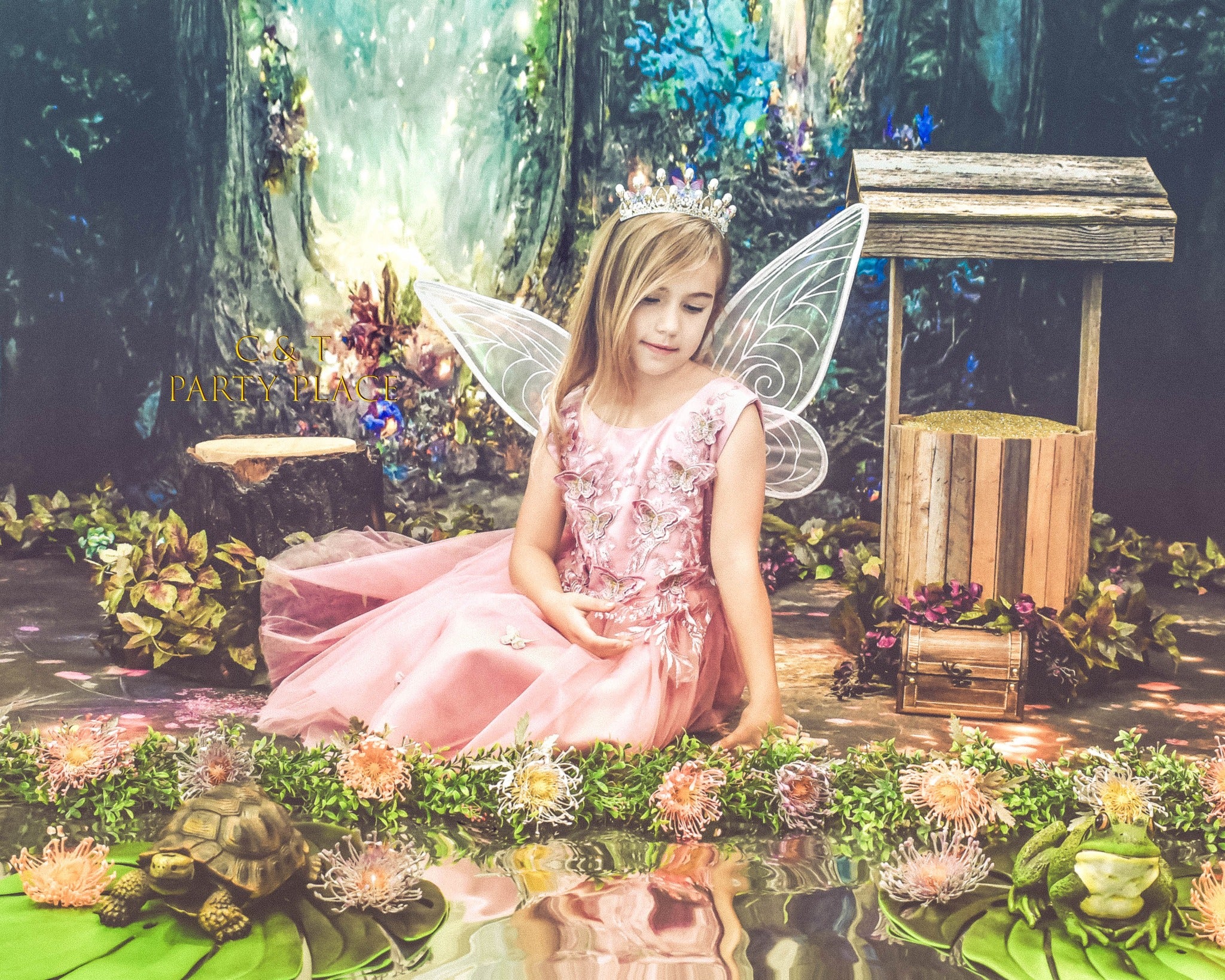Fantasy Oil Painting Forest Photography Backdrop UK M-76