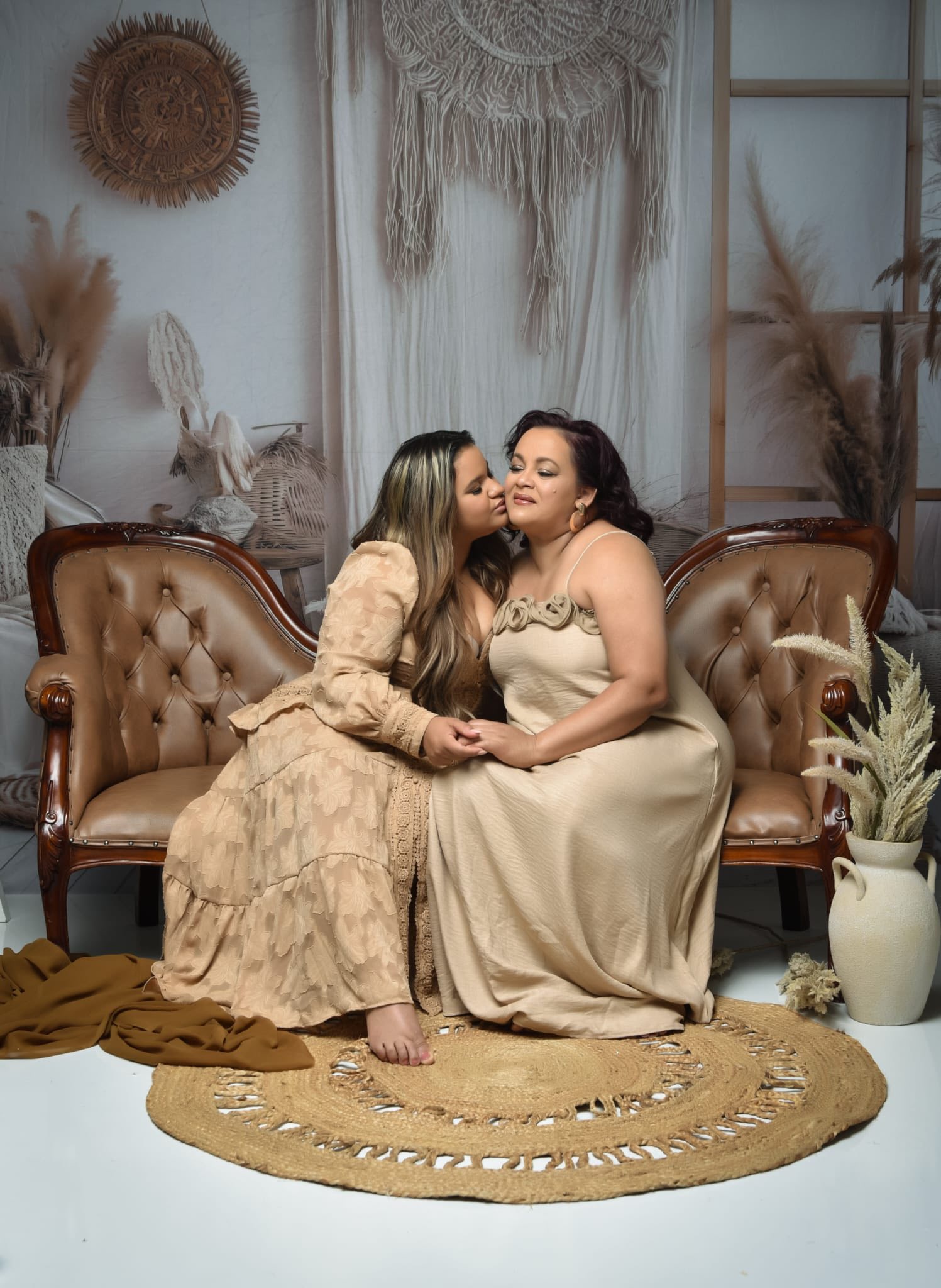 Boho Photo Backdrop Soft Cream Wall Macrame Backdrop UK GQ2-25