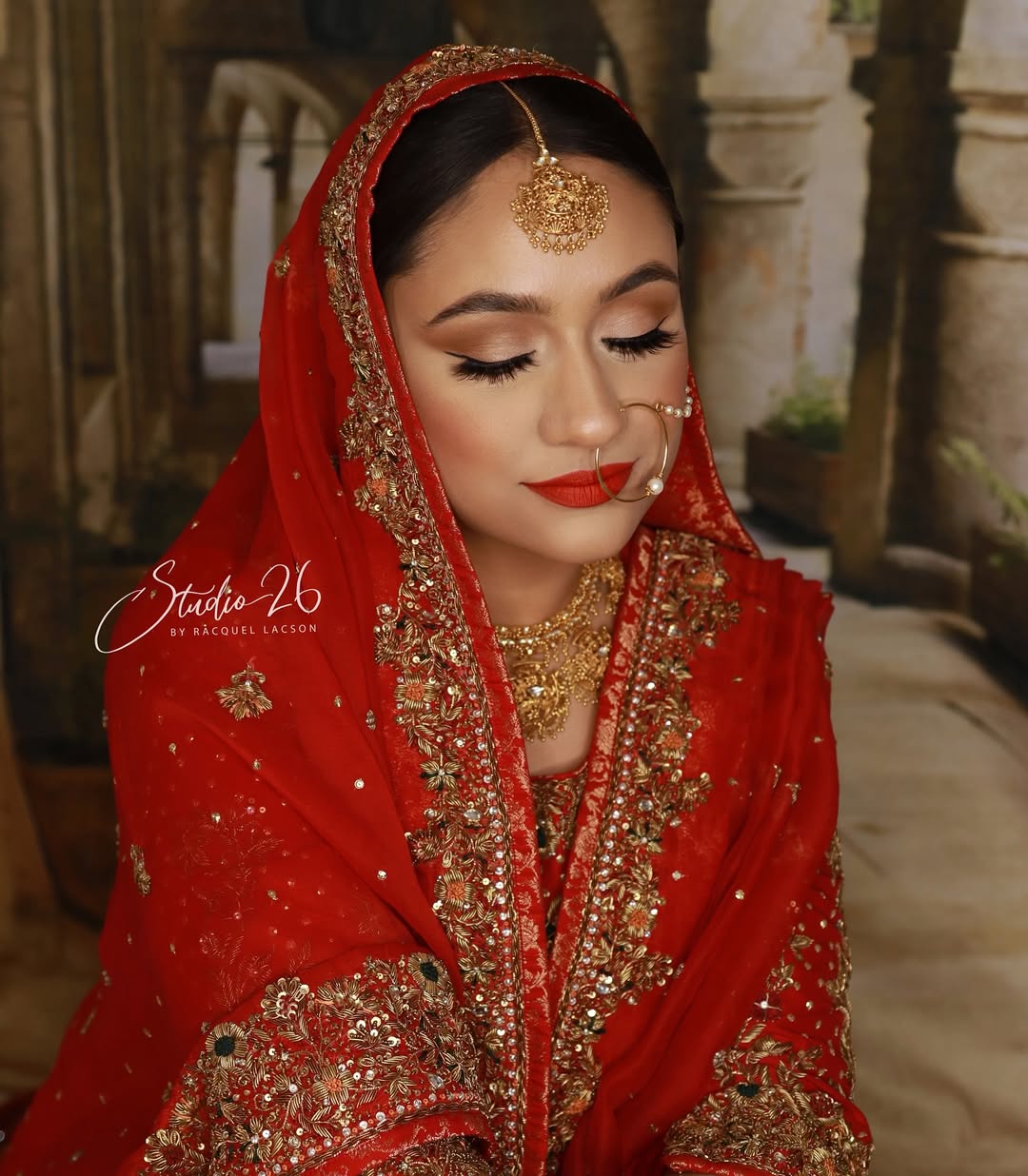 Round Arch Promenade Green Potted Plants Photo Backdrop uk KAT-144