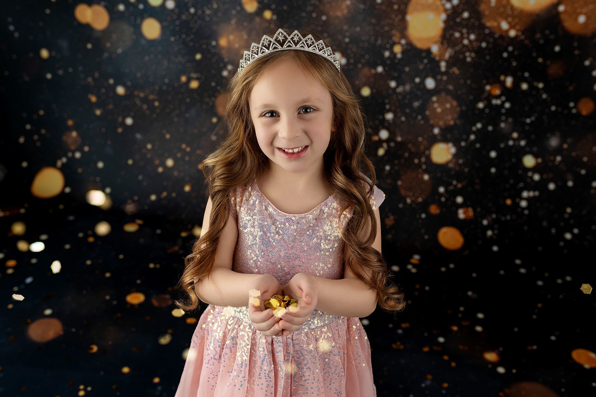 Glitter Bokeh Backdrop Golden Sparkling Glitter Lights Bokeh Backdrop UK MRR9-54