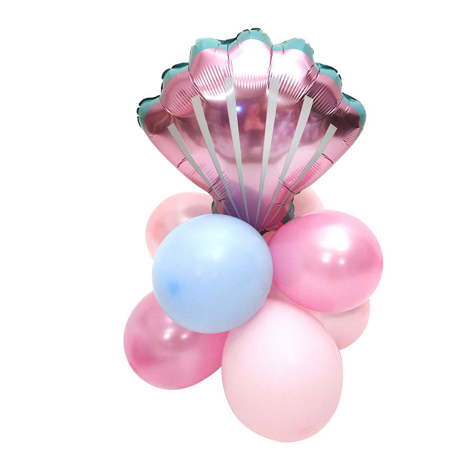 Mermaid Tail Balloon Chain Kids Birthday Party Decoration BA3