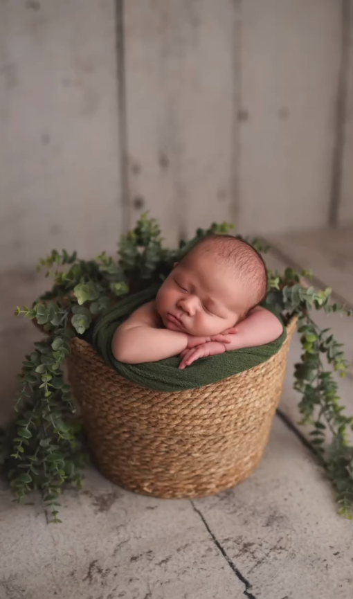 DBackdrop Handmade woven basket newborn child photography props SYPJ8