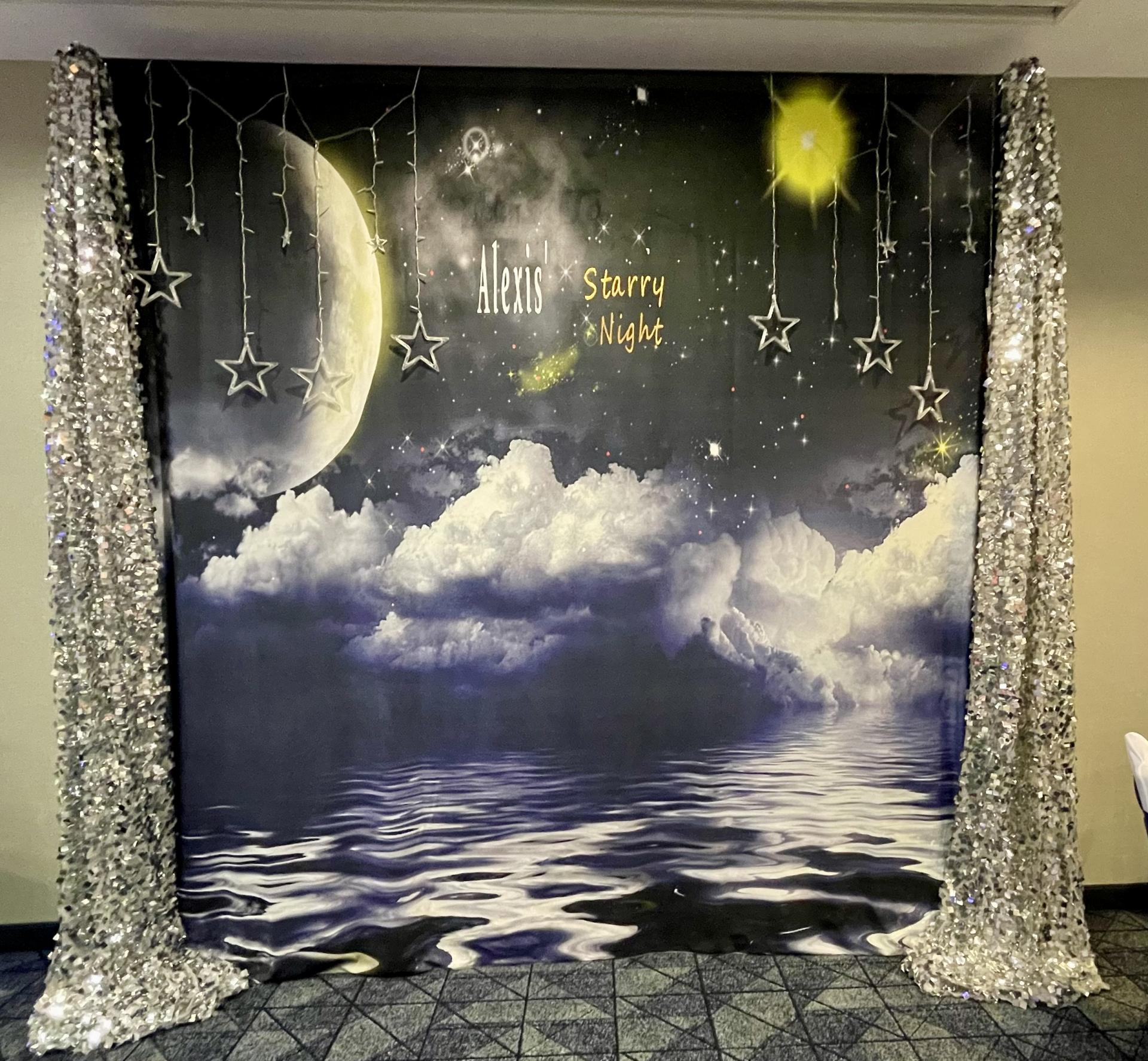Clouds Stars Space Photography Backdrop SH-712