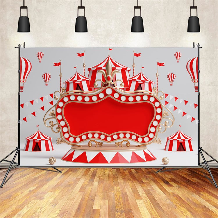 Carnival Tent Backdrop Decoration Stage Red Frame Backdrop UK BRP1-195