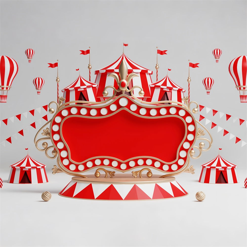 Carnival Tent Backdrop Decoration Stage Red Frame Backdrop UK BRP1-195