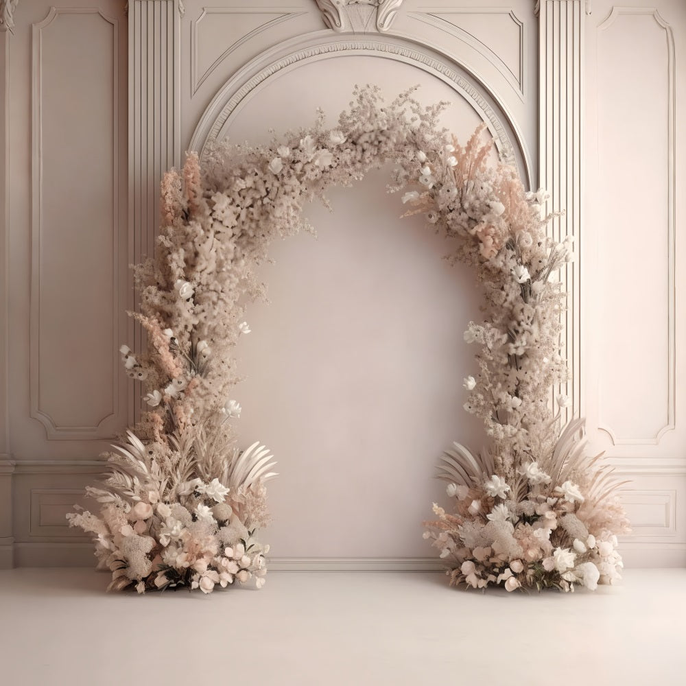 Boho Arch Backdrop Floral Display Backdrop UK BRP10-583