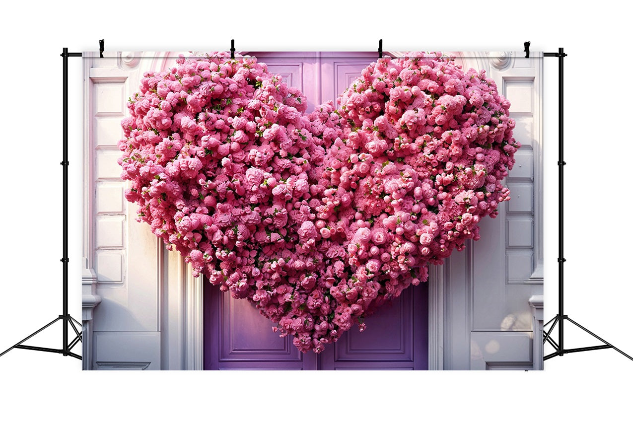 Backdrops For Valentine's Day Giant Heart Floral Backdrop UK BRP11-439