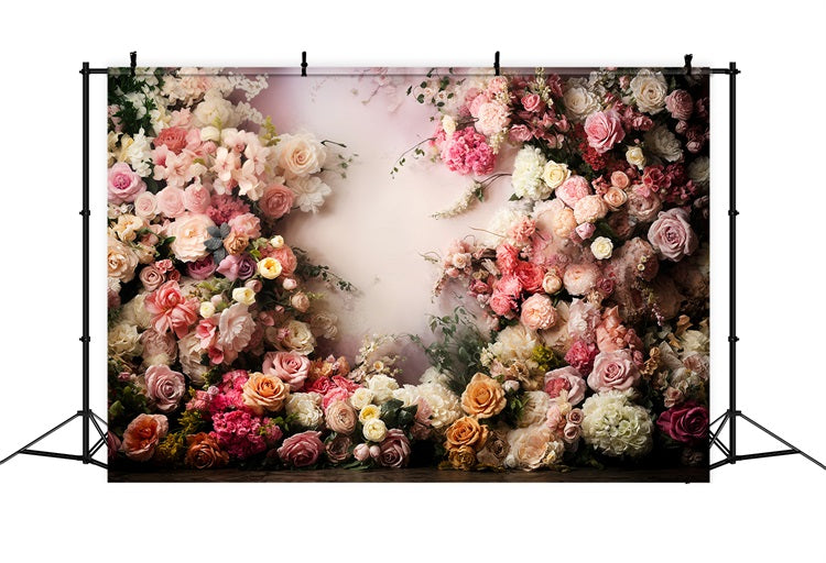 Valentine's Day Backdrops Floral Arrangement Wall Backdrop UK BRP11-440