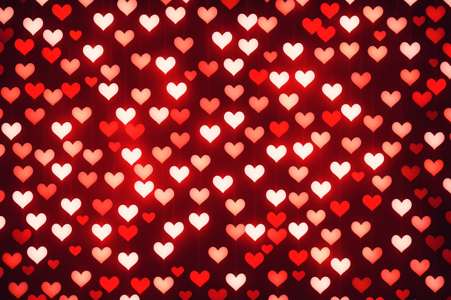 Valentine's Day Backdrop Ideas Red Hearts Romantic Backdrop UK BRP11-451