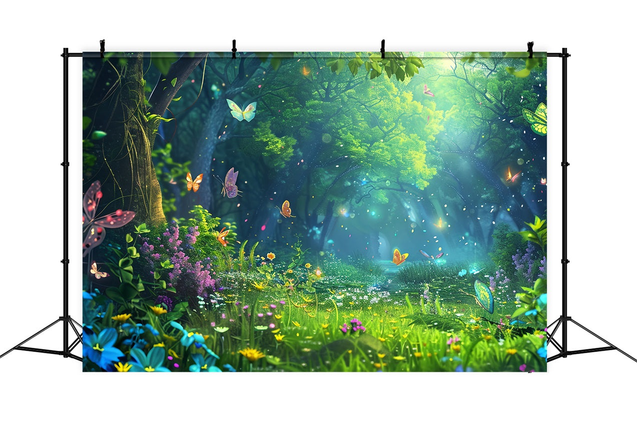 Spring Backdrop Ideas Butterfly Meadow Forest Backdrop UK BRP11-512