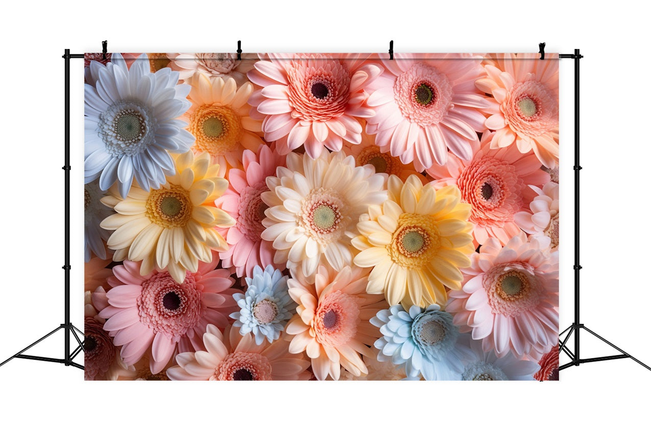 Spring Photo Backdrops Multi-Color Daisy Floral Backdrop UK BRP11-523