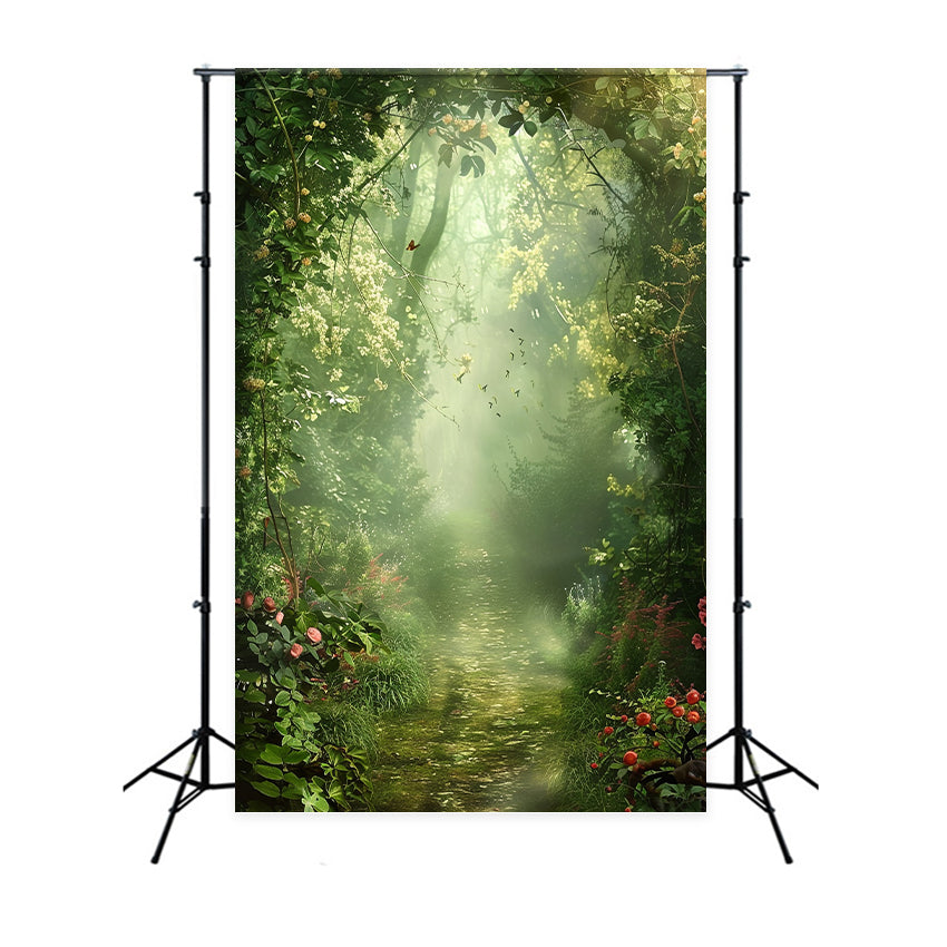 Backdrops For Spring Green Archway Forest Path Backdrop UK BRP12-513