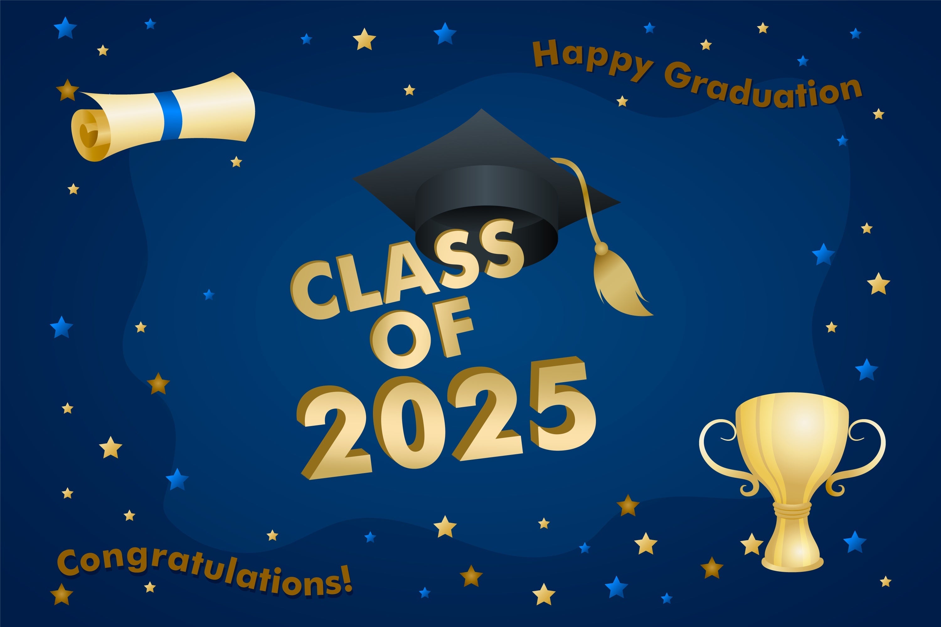 Graduation Photo Backdrop Ideas Midnight Blue Graduation Party Backdrop UK BRP2-256